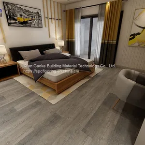 GKBM Greenpy SY-W1009 Waterproof Nostalgic Gray Oak 4mm Click Stone Plastic Composite SPC Flooring thumbnail-5