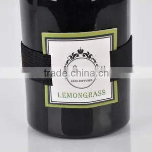 200ml Home Fragrance Aroma Reed Diffuser With Black Glass Bottle SA-2152 thumbnail-1