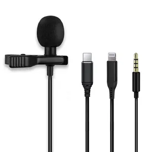 Best Selling Product Condenser Microphone Clip on Lavalier Microphone for Iphone thumbnail-2