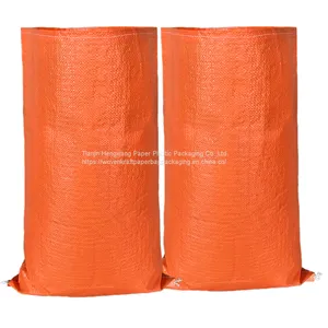 50kg Empty Plastic Packaging Virgin PP Laminated Polypropylene Woven Sacks for Rice Packing Bags thumbnail-1