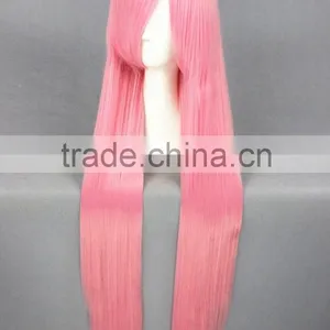 High Quality 100cm Long Straight Kuroko No Basketball Cosplay Hair Wigs Momoi Satsuki Pink Synthetic Anime Wig Party Wig thumbnail-3