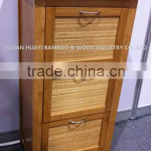 Bamboo Bathroom Storage Cabinet(Manufacturer) thumbnail-1