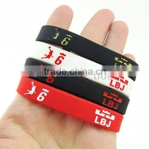 High Quality Logo Design Silicone Bracelet Wirst Band thumbnail-1