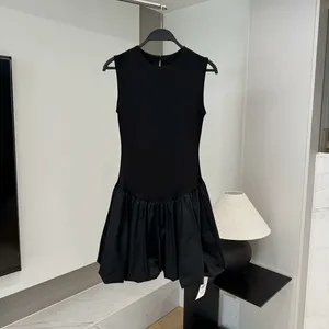 Spring and Summer New Fashionable, Simple and Sweet Style Double-sided Fabric Patchwork Dress thumbnail-3