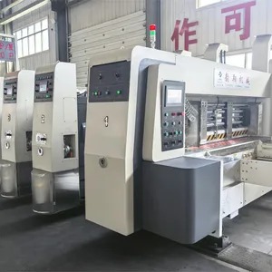 1224 Type High Speed Water Ink Letterpress Printing With Computer Free-pressure Die Cutting Machine for Carton Box Making thumbnail-1