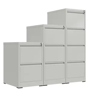 Metal Storage Office 2 3 4 Drawers Office Cabinet Steel Filing Vertical Drawer Filing Cabinet for Home Office School Equipment thumbnail-1