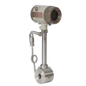 High Precision Industrial Wafer Type SUS304 Digital Vortex Air Fow Meter thumbnail-1