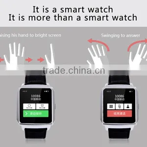 Heart Rate Leather Strap Bluetooth Watch Phone With Luxury Giftbox thumbnail-6
