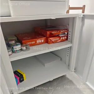 Cold-rolled Steel Printer Cabinet With Key Lock | Quiet Rolling Copier Stand | Suitable for Documents thumbnail-5