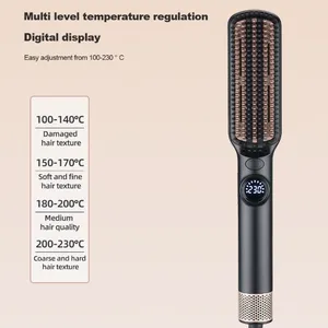 Cold and Hot Air Straight Hair Comb/hair Care Anti Scald Comb/tooth Fluffy Comb（Wechat:13510231336） thumbnail-4