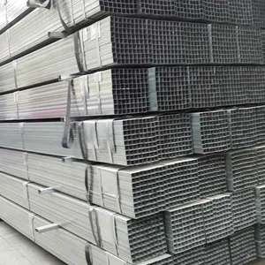 EN10219 vorverzinktes Metallrohr mit einer Wandstärke von 0,3 - 2,75 mm, verzinktes quadratisches Stahlrohr thumbnail-3