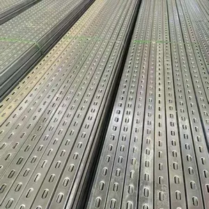 Hot-dip Galvanized C-channel Steel, PV Brackets, Seismic Supports for Fire Pipes and Cable Trays, Steel Structure Purlins thumbnail-2