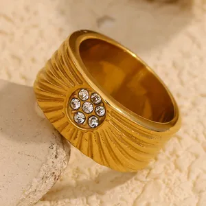 Fashion Stainless Steel Ring for Men Women Wedding Band Daily Wear Wholesale Supplier Bulk Order thumbnail-2