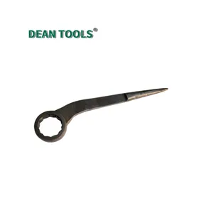 Bent Construction Box Wrench Bent-handle Crowbar Box-end Wrench 45# Steel Durable and Rust-resistant thumbnail-4