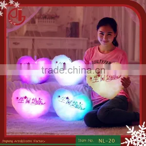 Wholesale Cheap Price Customize LED Luminous Pillow/custom Shaped Pillow/soft And Led Flashing Bright thumbnail-1