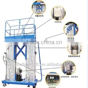 14 Meters Aluminum Working Platform Double Mast/lift Platform thumbnail-1