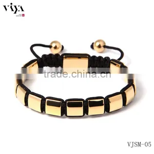 Viya Luxury Mens Bracelets With Charm Square Beads Chinese Knot thumbnail-1
