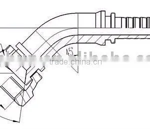 Hydraulic Hose Fittings in Carbon Steel 20741 thumbnail-2