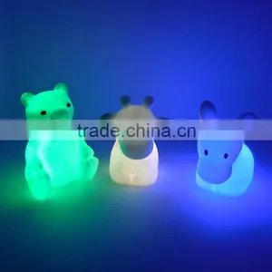 Plastic Honey Bear Plastic Electronic Toys Pvc Vinyl Wild Animal Toy Led Light Bear Toys thumbnail-1