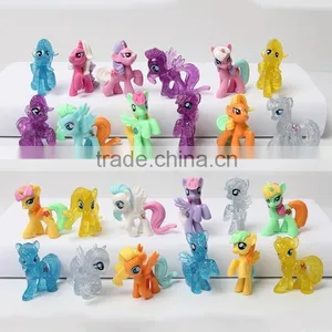 Small Toy Clear Plastic Animal Figurines Horses Kid Toys Plastic Horses thumbnail-2
