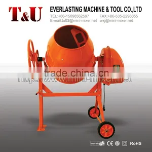 EU Standard 500w 120L Electric Engine Cement Mixer Cast Iron Gear Mini Cement Mixer thumbnail-1