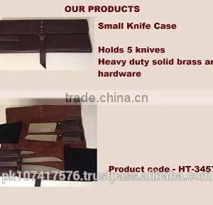Reverted Espresso Chef Knife Roll Genuine Leather Heavy Duty thumbnail-2