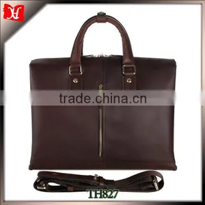 Custom High Quality 17.5 Inch Crazy Horse Leather Business Laptop Bag thumbnail-1