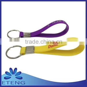 Promotion & HOT Sale Custom Printed Silicone Loop Keyring thumbnail-1