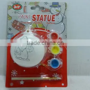 Wholesale Nontoxic Paint Your Own Ceramic Plane Statue Paint DIY Sets thumbnail-2