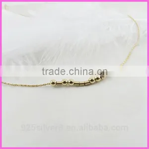 Gold Filled Necklace Hidden Message Morse Code Love Necklace Set Jewelry Gold thumbnail-1