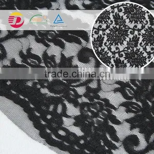 Wholesale Cheap Black 100 Poly Voile Dress Lace Making Fabric thumbnail-4