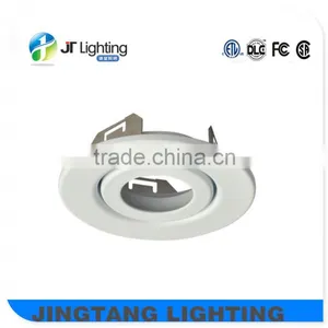 3'' Matte White Adjustable Inner Ring 3 Clips Fit for Gu10 Led Bulb and Pot Light Etl Listed thumbnail-1