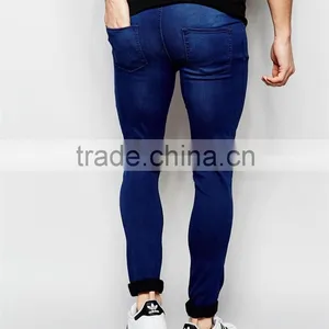 Men Denim Jean 2016 Ripped Skinny Color Fade Proof Men Jean OEM Service thumbnail-2