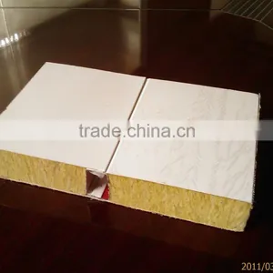 Factory Price Rockwool Sandwich Panel, Interior Wall Paneling, Wall Sandwich Panel With Good Quality thumbnail-1