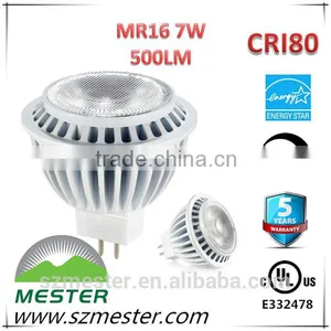 Energy Star CRI80 12V Mr16 5w UL GU5.3 COB LED Spotlight thumbnail-1