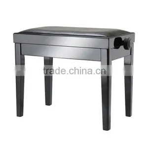 Musical Instruments Modern Black Adjustable Piano Bench Stool (D) Schumann thumbnail-1