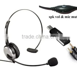 Lightweight Professional USB Website Headset USB-1001Svcmute thumbnail-1