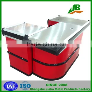 Red Checkout Counter for Supermarket ,shopping Mall thumbnail-1