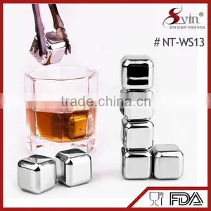 Best Gift for Boyfriend ! Perfect Stones for Wine ! Whisky Stones Set 304 Stainless Steel Ice Cubes thumbnail-1