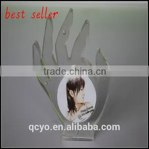 Hand Shape Graceful Exquisite Acrylic Magnetic Photo Frame Website thumbnail-1