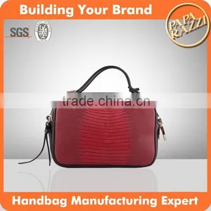 M3522 Wholesale Lizard Handbags Cross Body Bag Red Shoulder PU Bags thumbnail-1