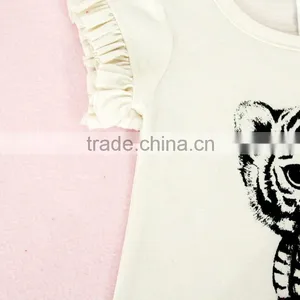 2016 the Latest Baby Girl Summer Clothing Plain Dyed Toddler t Shirts for Girls thumbnail-3