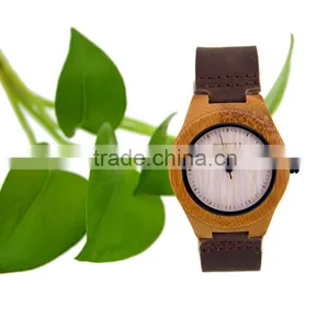 2016 Wholesale Fashion Wristwatch, Eco-friendly Wooden Watch, Unisex Bamboo Watch With Customised Logo thumbnail-1