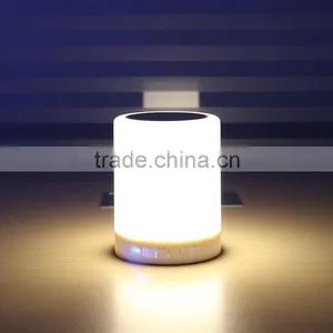 2016 Led Touch Sensor Wireless Portable Bluetooth Smart LED Music Lamp Quality Choice thumbnail-4