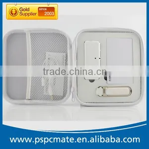 Custom Flash Drive USB HUB Power Bank 3 in 1 White Travel Gift Set thumbnail-6