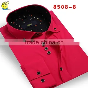 100 Cotton 2015 Men Shirts New Pattern Shirts With Check Design thumbnail-1