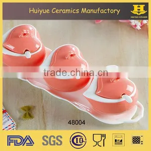 Ceramic Kitchen Storage Jar Set With Plate, Spice Jar Set Quality Choice thumbnail-1