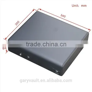 Wholesale- MO550 Micro Vault Biometric Fingerprint Car Gun Pistol Office A4 Papers Document File Storage Safe Box / Gun Vault thumbnail-3