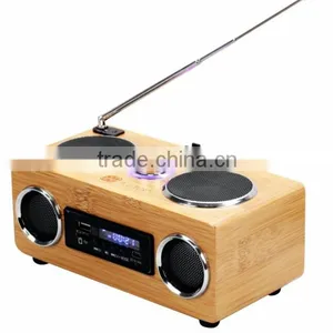 Bamboo Bluetooth Portable Speaker thumbnail-1