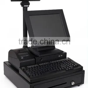 Bizsoft All in One DZ-D21P Pos System With 58MM Thermal Printer/cash Drawer/LCD Customer Display thumbnail-2